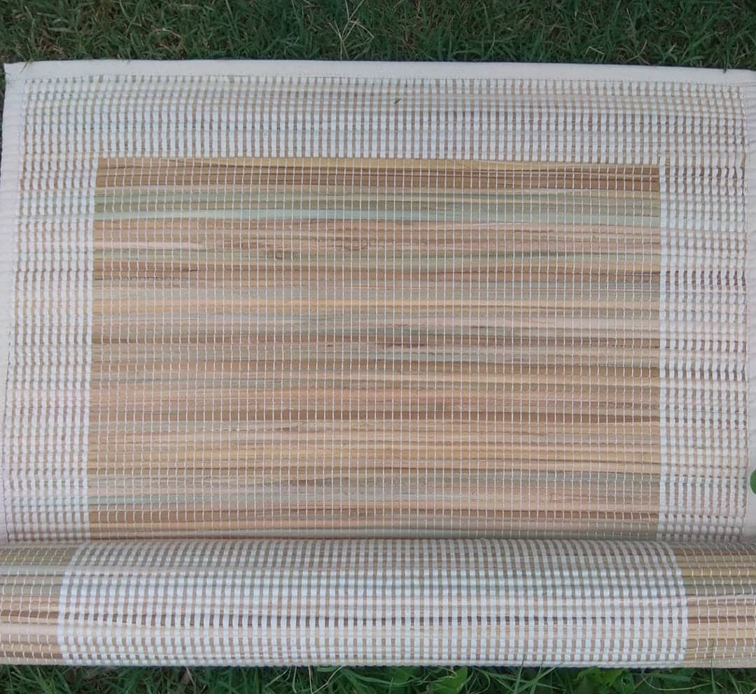 Sambu grass handloom yoga mat 2