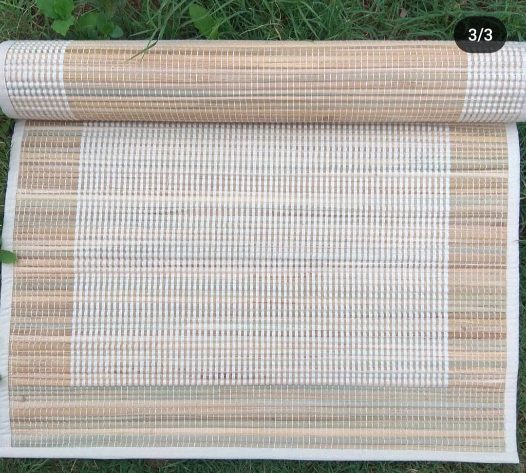 Sambu grass handloom yoga mat 2