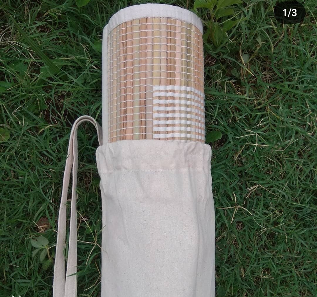 Sambu grass handloom yoga mat 2