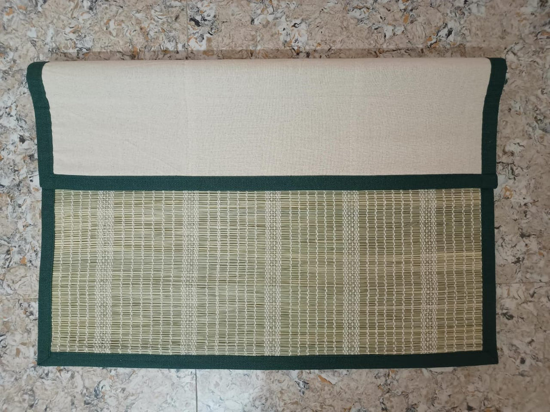 Bordered Darbha Grass Meditation Mat